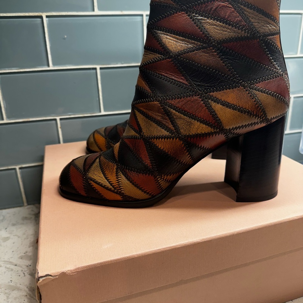 Euc Pattern Miu Miu Boots - image 5